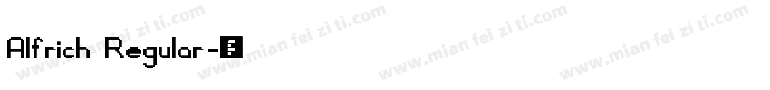 Alfrich Regular字体转换